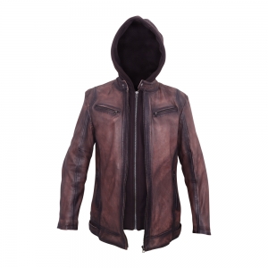 Mens Fashion Leather Jackets-HL -10098