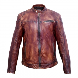 Mens Fashion Leather Jackets-HL -10105