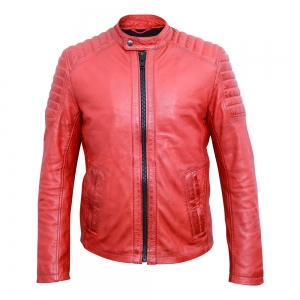 Mens Fashion Leather Jackets-HL-10106